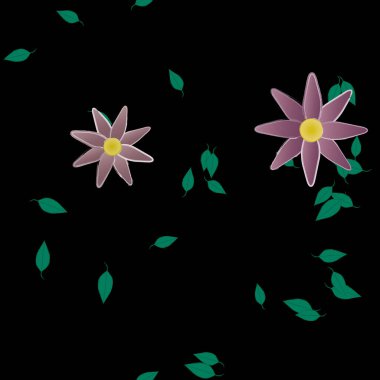 Çiçeksiz arka plan, vektör illüstrasyonu