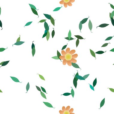 Çiçeksiz arka plan, vektör illüstrasyonu