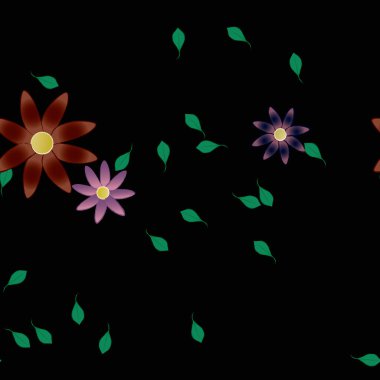 Çiçeksiz arka plan, vektör illüstrasyonu