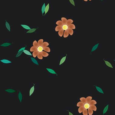 Çiçeksiz arka plan, vektör illüstrasyonu