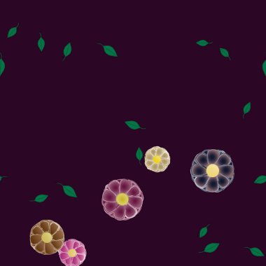 Çiçeksiz arka plan, vektör illüstrasyonu