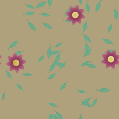 Çiçeksiz arka plan, vektör illüstrasyonu