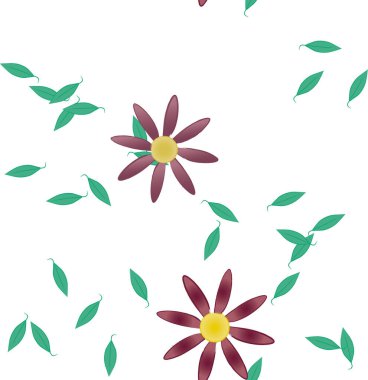 Çiçeksiz arka plan, vektör illüstrasyonu