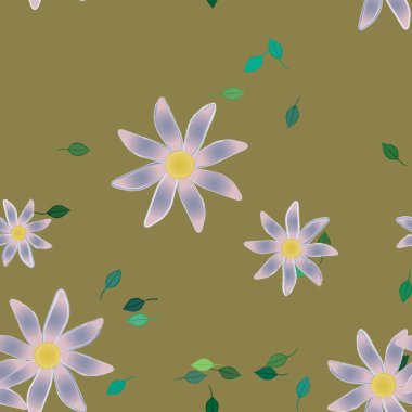 Çiçeksiz arka plan, vektör illüstrasyonu