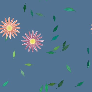 Çiçeksiz arka plan, vektör illüstrasyonu