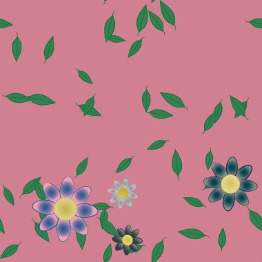 Çiçeksiz arka plan, vektör illüstrasyonu