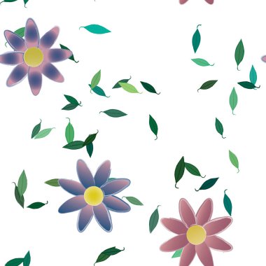 Çiçeksiz arka plan, vektör illüstrasyonu