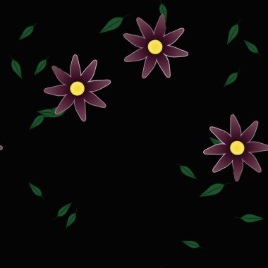 Çiçeksiz arka plan, vektör illüstrasyonu