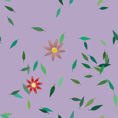 Çiçeksiz arka plan, vektör illüstrasyonu