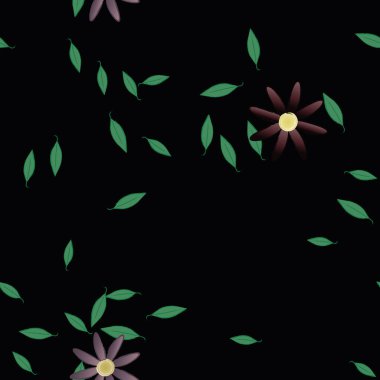 Çiçeksiz arka plan, vektör illüstrasyonu