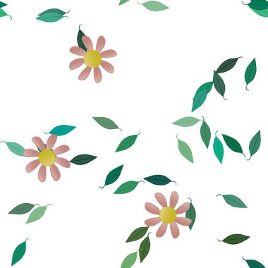 Çiçeksiz arka plan, vektör illüstrasyonu