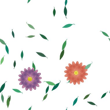 Çiçeksiz arka plan, vektör illüstrasyonu