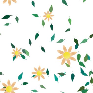 Çiçeksiz arka plan, vektör illüstrasyonu