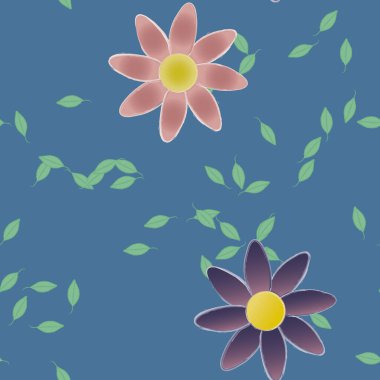 Çiçeksiz arka plan, vektör illüstrasyonu