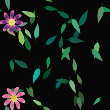 Çiçeksiz arka plan, vektör illüstrasyonu