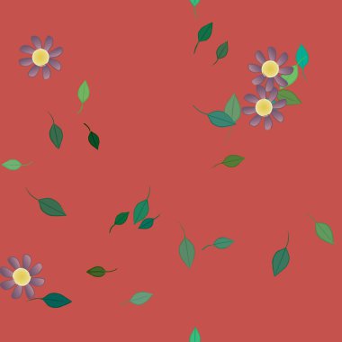 Çiçeksiz arka plan, vektör illüstrasyonu