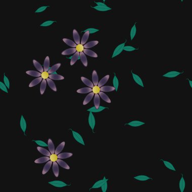 Çiçeksiz arka plan, vektör illüstrasyonu