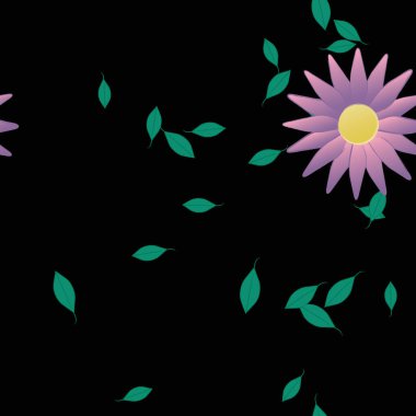 Çiçeksiz arka plan, vektör illüstrasyonu