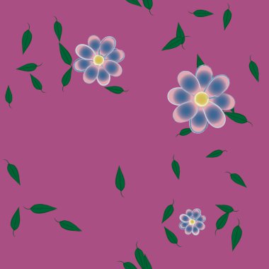 Çiçeksiz arka plan, vektör illüstrasyonu