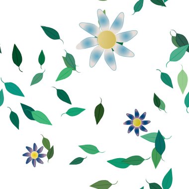 Çiçeksiz arka plan, vektör illüstrasyonu