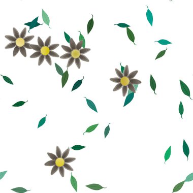 Çiçeksiz arka plan, vektör illüstrasyonu