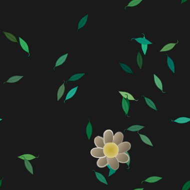 Çiçeksiz arka plan, vektör illüstrasyonu