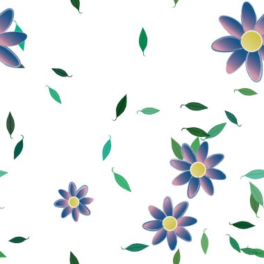 Çiçeksiz arka plan, vektör illüstrasyonu