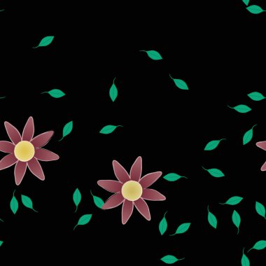 Çiçeksiz arka plan, vektör illüstrasyonu