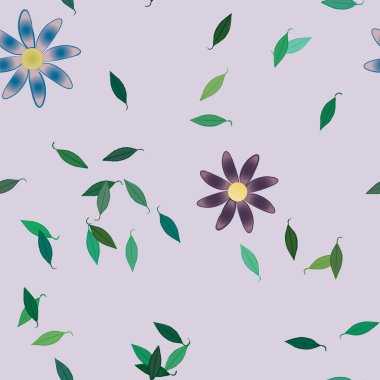 Çiçeksiz arka plan, vektör illüstrasyonu