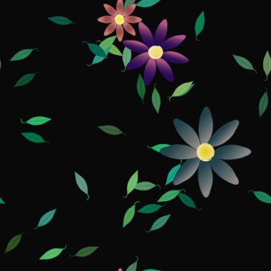 Çiçeksiz arka plan, vektör illüstrasyonu