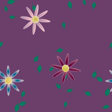 Çiçeksiz arka plan, vektör illüstrasyonu