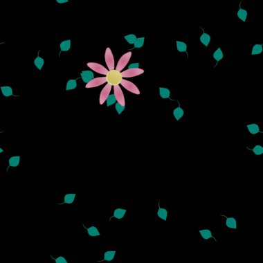 Çiçeksiz arka plan, vektör illüstrasyonu