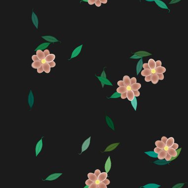 Çiçeksiz arka plan, vektör illüstrasyonu