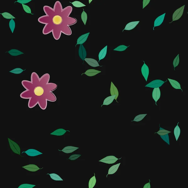 Beau Fond Floral Sans Couture Illustration Vectorielle — Image vectorielle