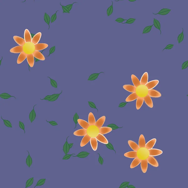 Beau Fond Floral Sans Couture Illustration Vectorielle — Image vectorielle