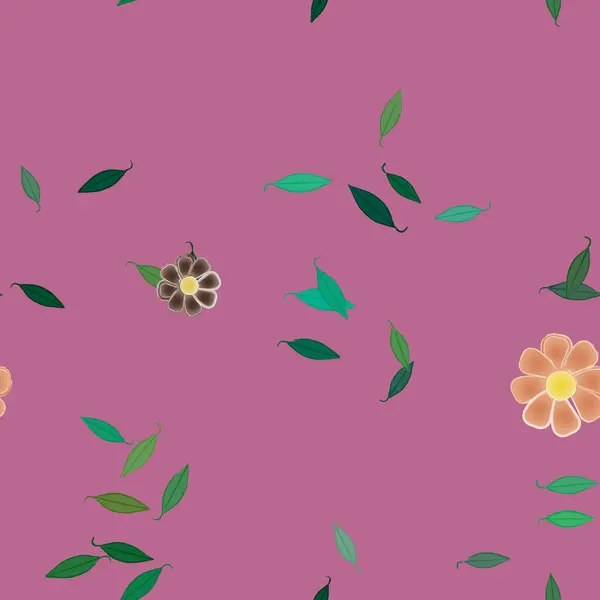 Beau Fond Floral Sans Couture Illustration Vectorielle — Image vectorielle