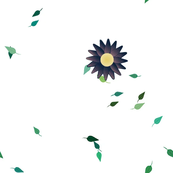 Schöne Florale Nahtlose Hintergrund Vektorillustration — Stockvektor