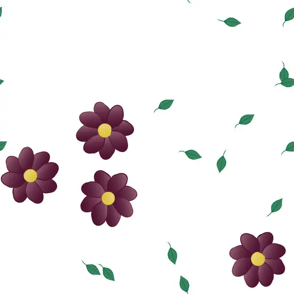 Beau Fond Floral Sans Couture Illustration Vectorielle — Image vectorielle