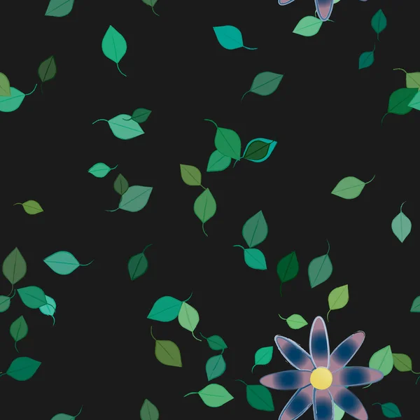 Hermoso Fondo Sin Costura Floral Ilustración Vectores — Vector de stock