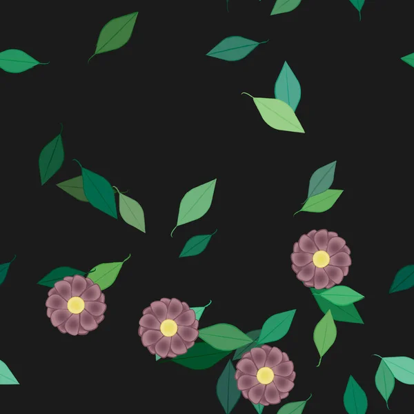 Beau Fond Floral Sans Couture Illustration Vectorielle — Image vectorielle