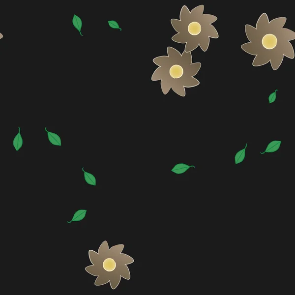 Hermoso Fondo Sin Costura Floral Ilustración Vectores — Vector de stock