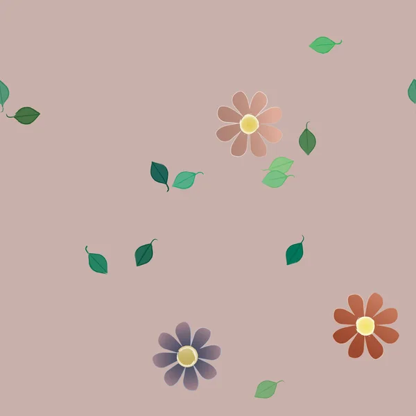 Hermoso Fondo Sin Costura Floral Ilustración Vectores — Archivo Imágenes Vectoriales