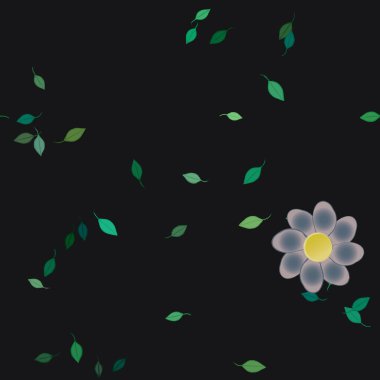 Çiçeksiz arka plan, vektör illüstrasyonu