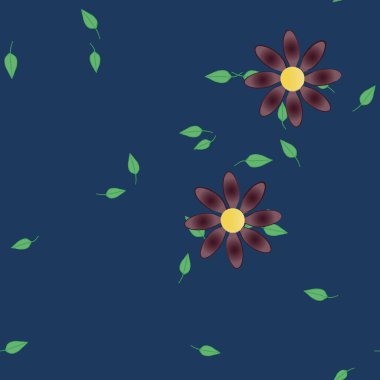 Çiçeksiz arka plan, vektör illüstrasyonu