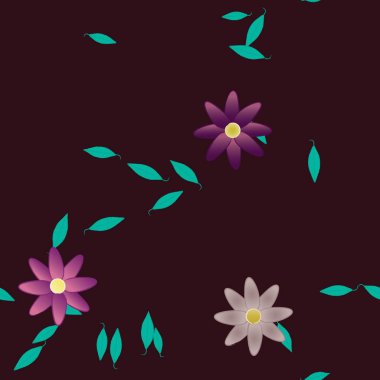 Çiçeksiz arka plan, vektör illüstrasyonu