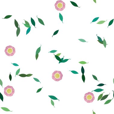 Çiçeksiz arka plan, vektör illüstrasyonu