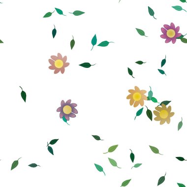 Çiçeksiz arka plan, vektör illüstrasyonu