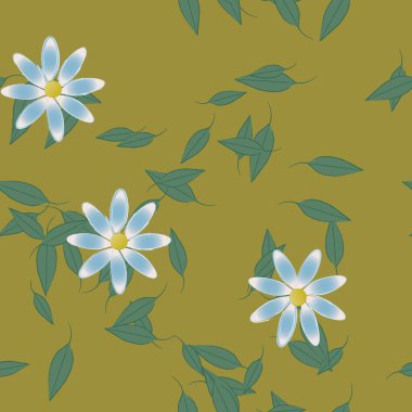 Çiçeksiz arka plan, vektör illüstrasyonu