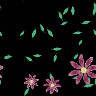 Çiçeksiz arka plan, vektör illüstrasyonu