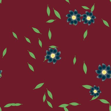 Çiçeksiz arka plan, vektör illüstrasyonu